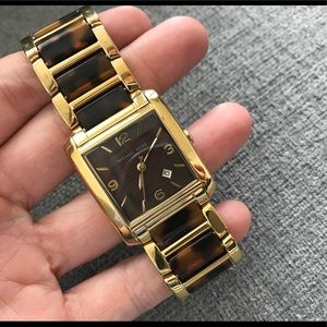 Michael Kors Tortoise and Gold Watch
